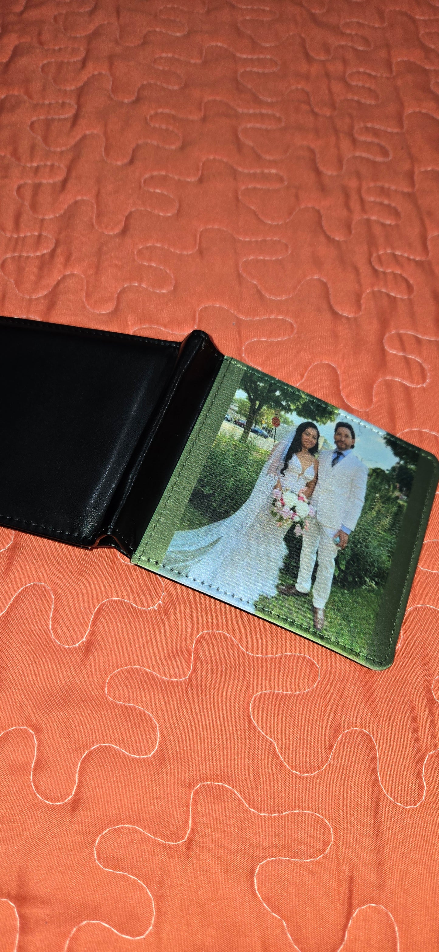 Bi-Fold Leather Photo Wallet