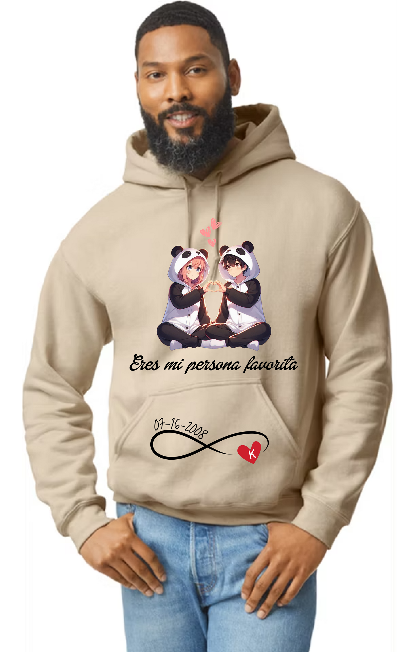 Anime Panda Lovers Personalized Hoodie