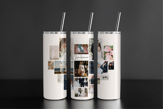 Personalized Heart Photo Tumbler Style6