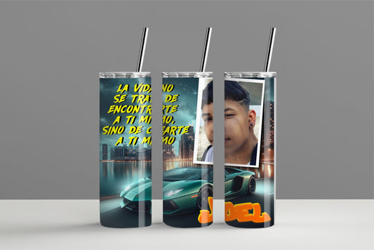 Personalized Car, Photo, name tumbler