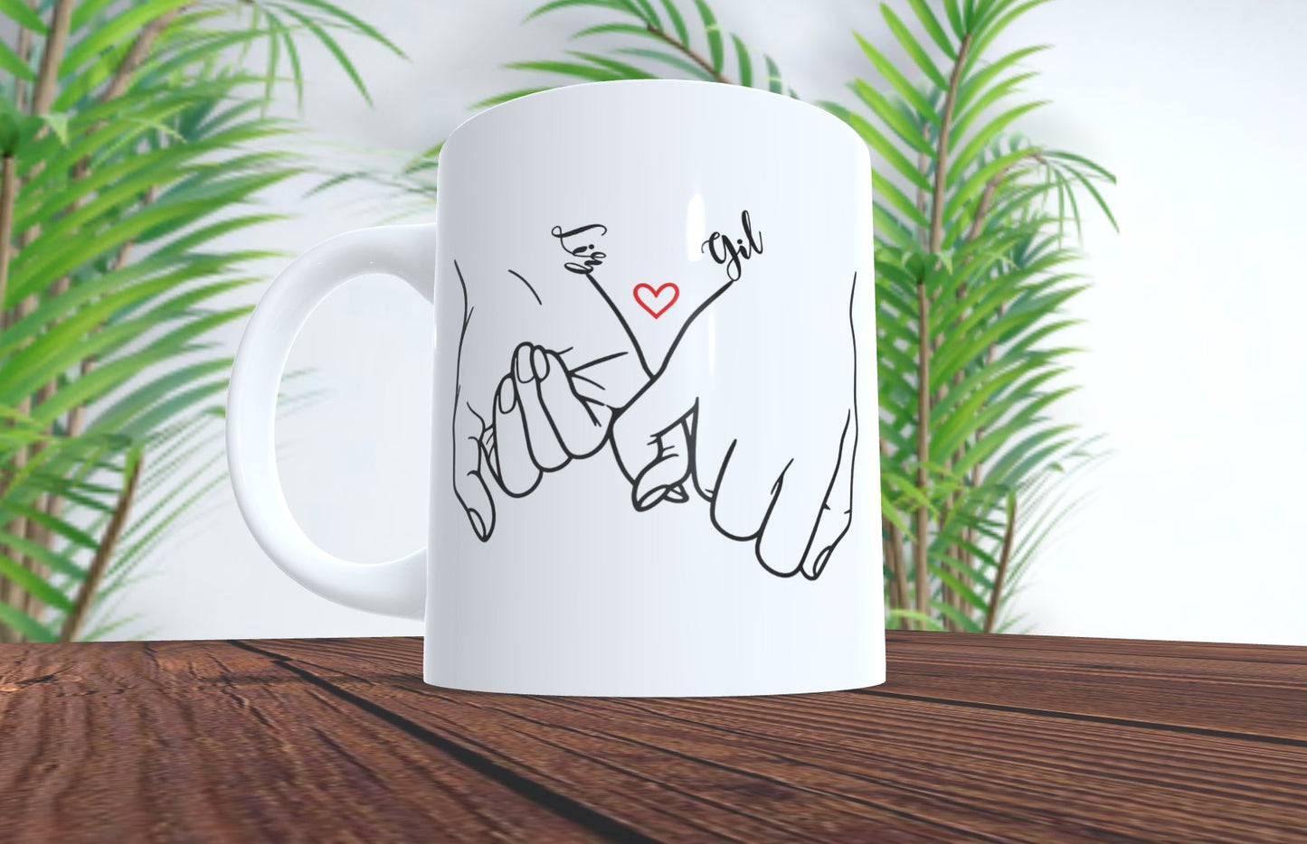 Pinky Promise Love Personalized Mug