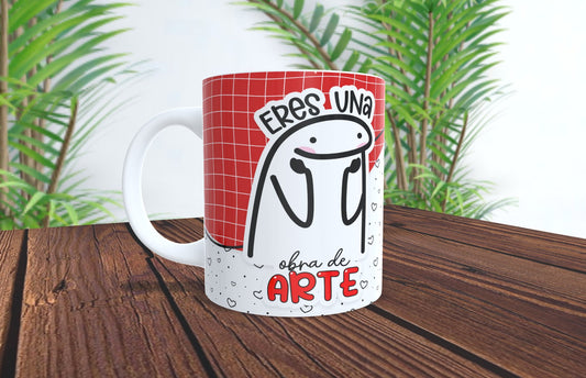 Eres Una Obra de Arte Personalized Mug