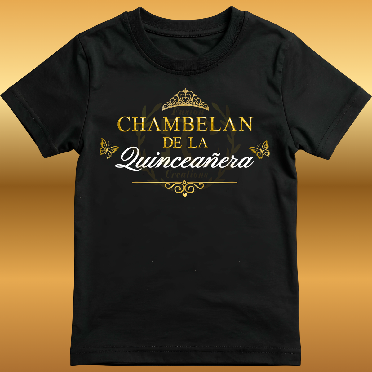 Custom Chambelán Shirts for Quinceañera – Double-Sided Personalized