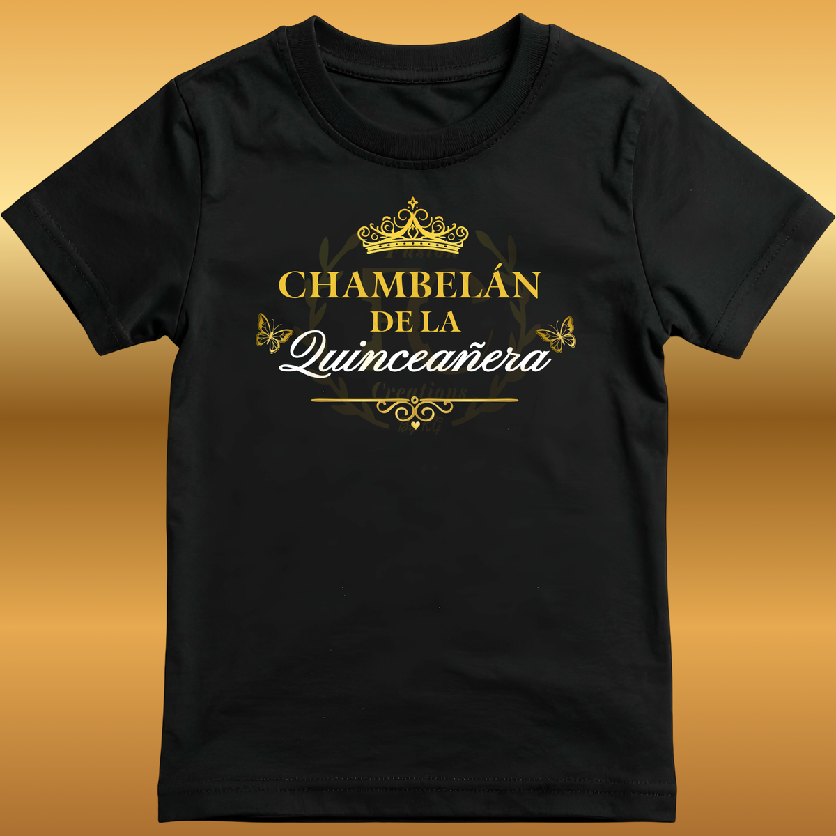 Custom Chambelán Shirts for Quinceañera – Double-Sided Personalized