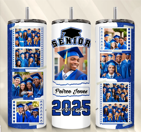 Graduate Tumbler Congratulations! For Him/ Her in Blue