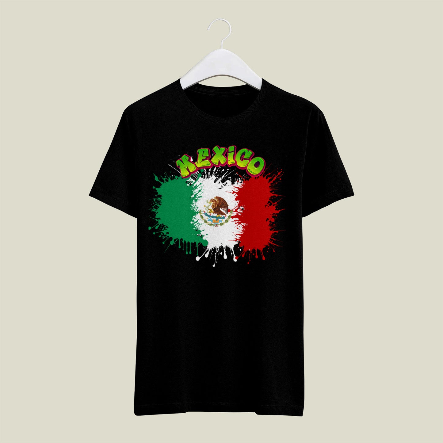 Mexico T-Shirt/ Camisa de Mexico Graphic Shirt With Green Letters