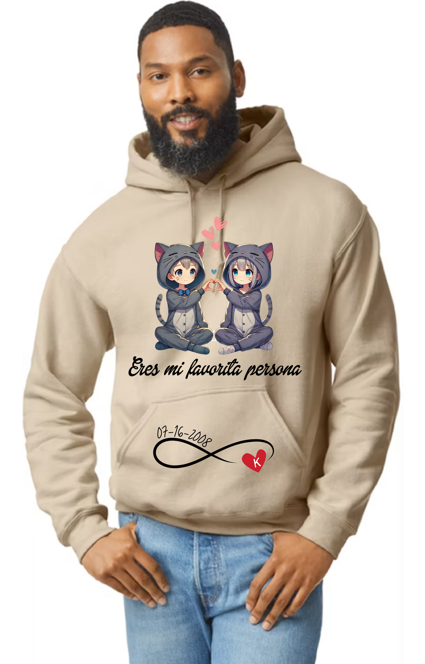 Anime Cat Lovers Personalized Hoodie