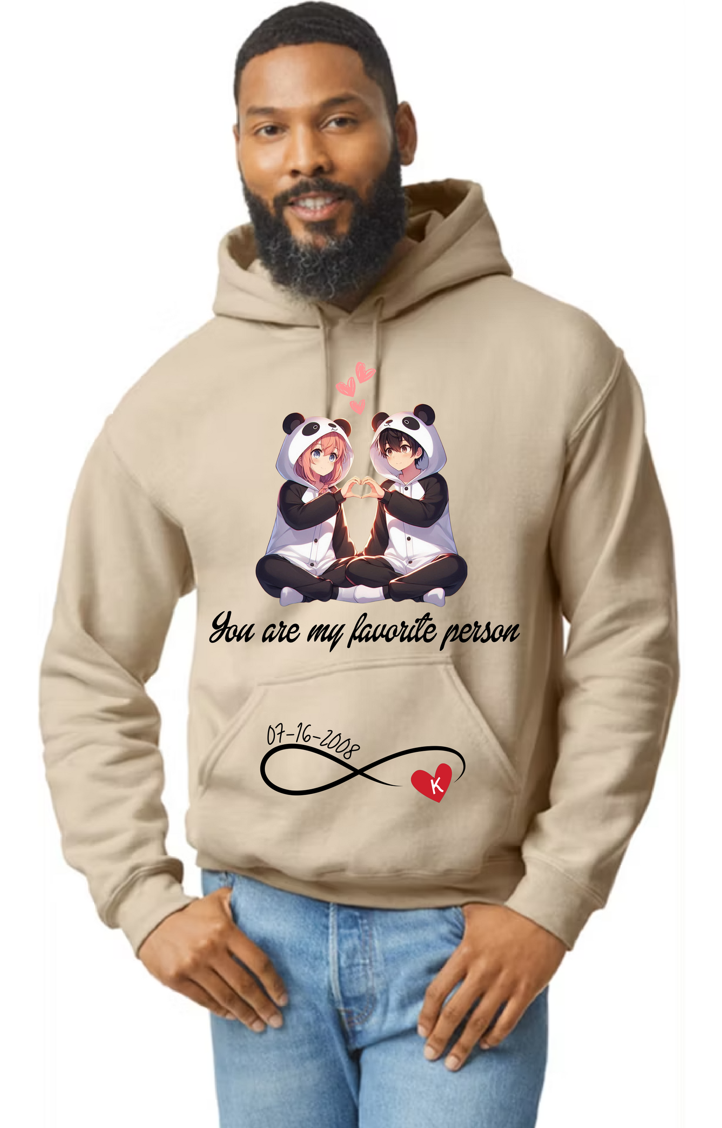 Anime Panda Lovers Personalized Hoodie