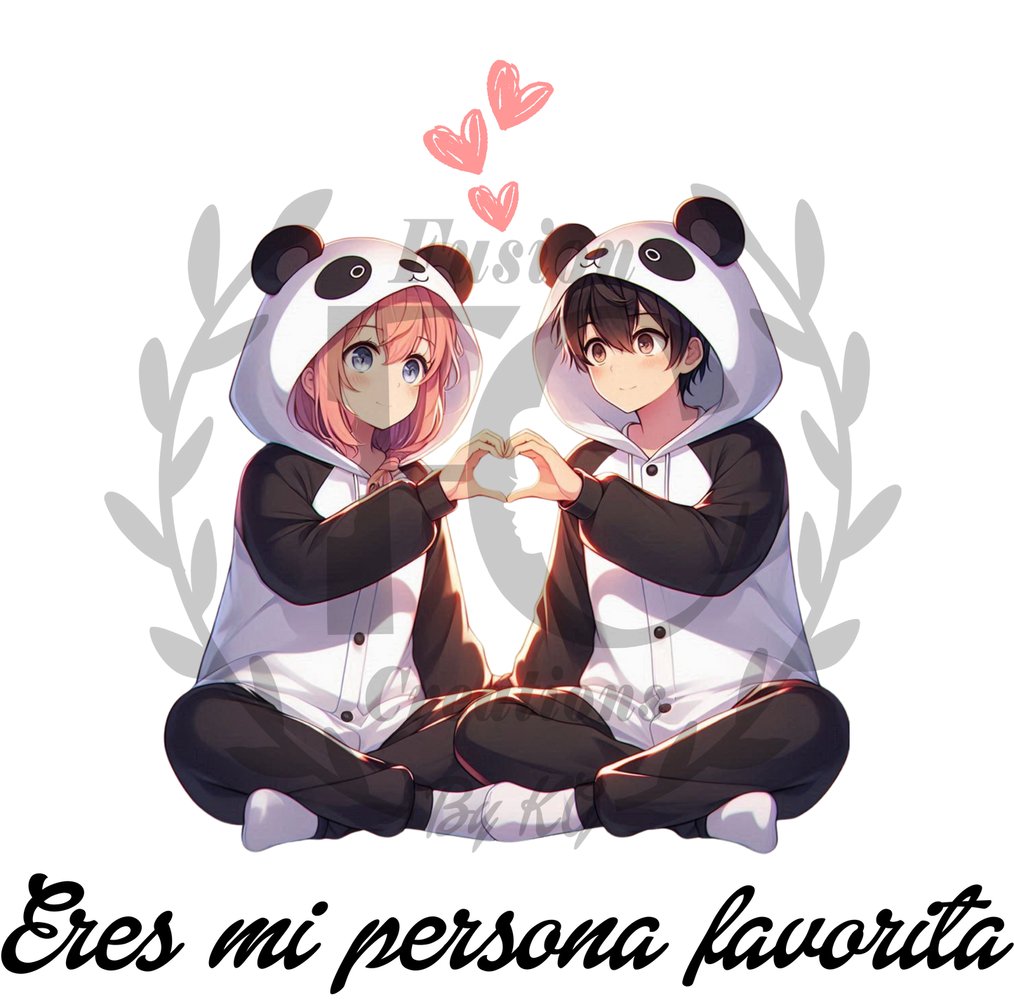 Anime Panda Couple