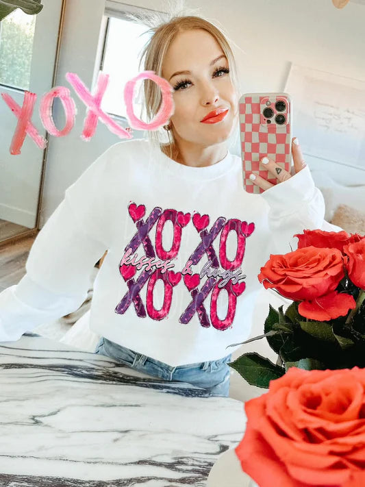 xoxo kisses and hugs Valentine Sweatshirt